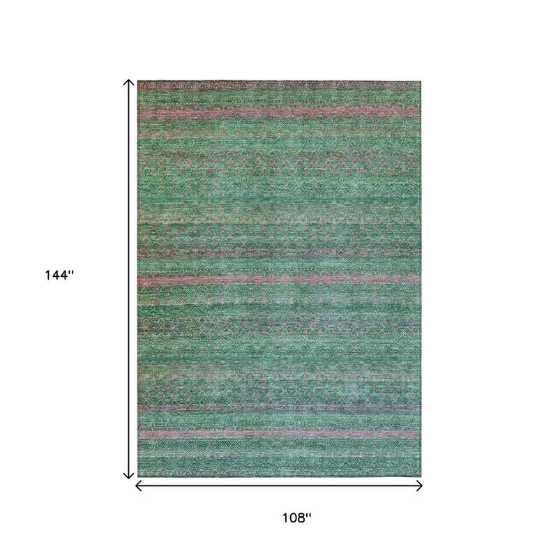 HomeRoots Striped Transitional Rectangle Outdoor Rug