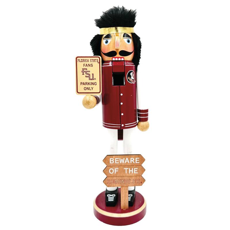 12" FSU Beware of the Seminoles Nutcracker
