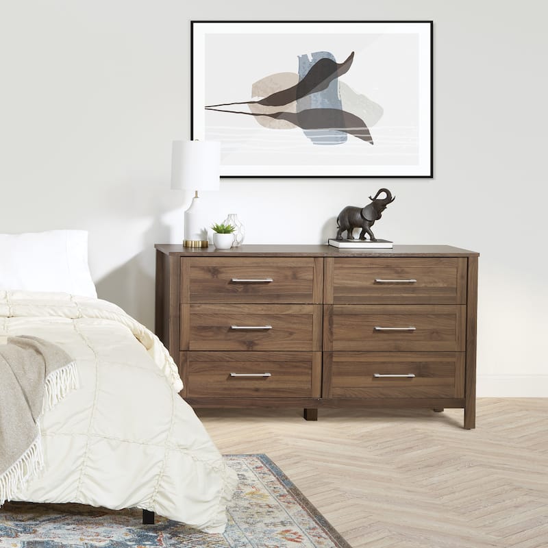 Stonebrook 6-Drawer Dresser - Classic Walnut