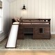 preview thumbnail 2 of 32, Max and Lily Farmhouse Twin Low Loft with Slide