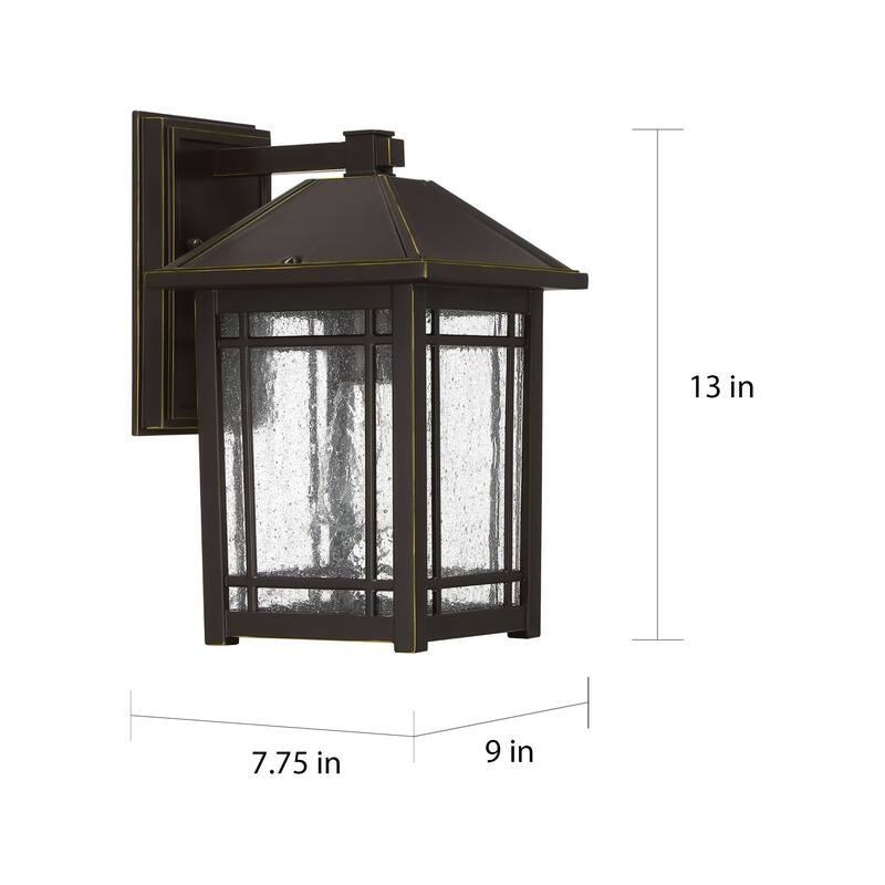 Rebi Bronze Palladian 1-light Outdoor Wall Lantern by Havenside Home