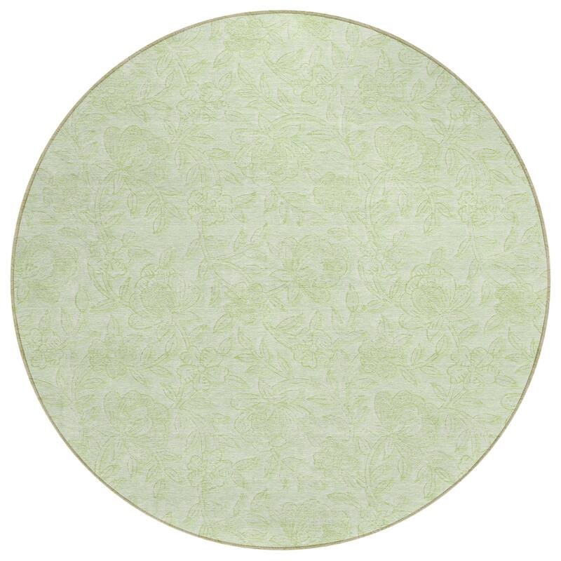 HomeRoots Floral Transitional Rectangle Outdoor Rug