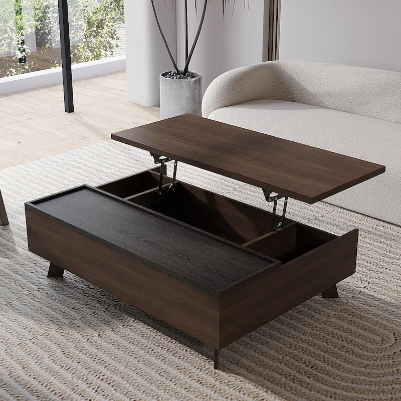 Convertible Storage Coffee Table with Lift Top and Storage