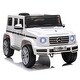 preview thumbnail 9 of 7, Licensed Mercedes Benz G500 Kids Ride-On Car with Remote Control, Music & Safety Features - White