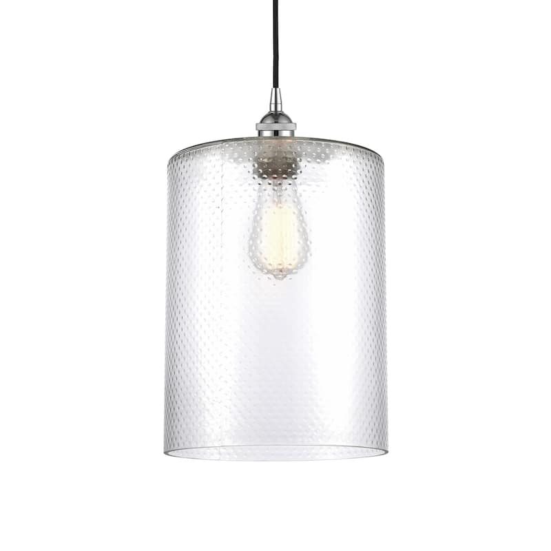 Innovations Lighting 616-1P-16-9-L Cobbleskill Pendant Cobbleskill 9" - Polished Chrome / Clear