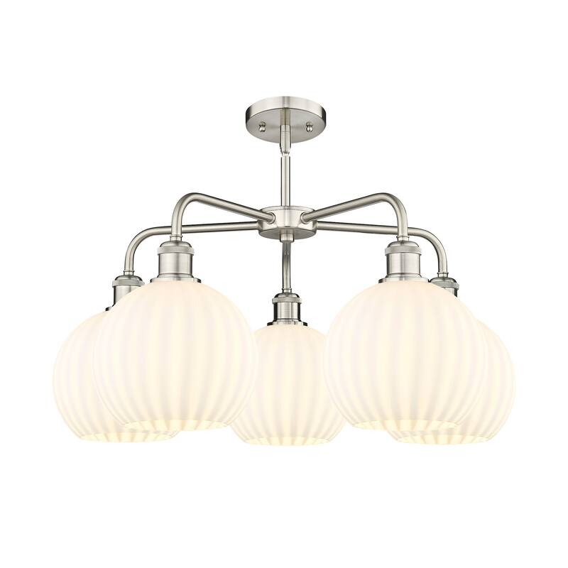 Innovations Lighting 516-5C-16-26-White Venetian-Indoor Chandelier