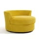 preview thumbnail 198 of 198, 41" W Oversized Accent Barrel Swivel Chair with Moon Storage Ottoman