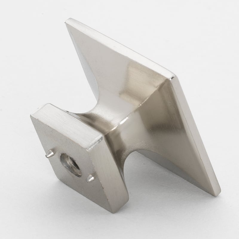 GlideRite 5-Pack 1-3/8 in. Satin Nickel Modern Square Cabinet Knobs - Satin Nickel