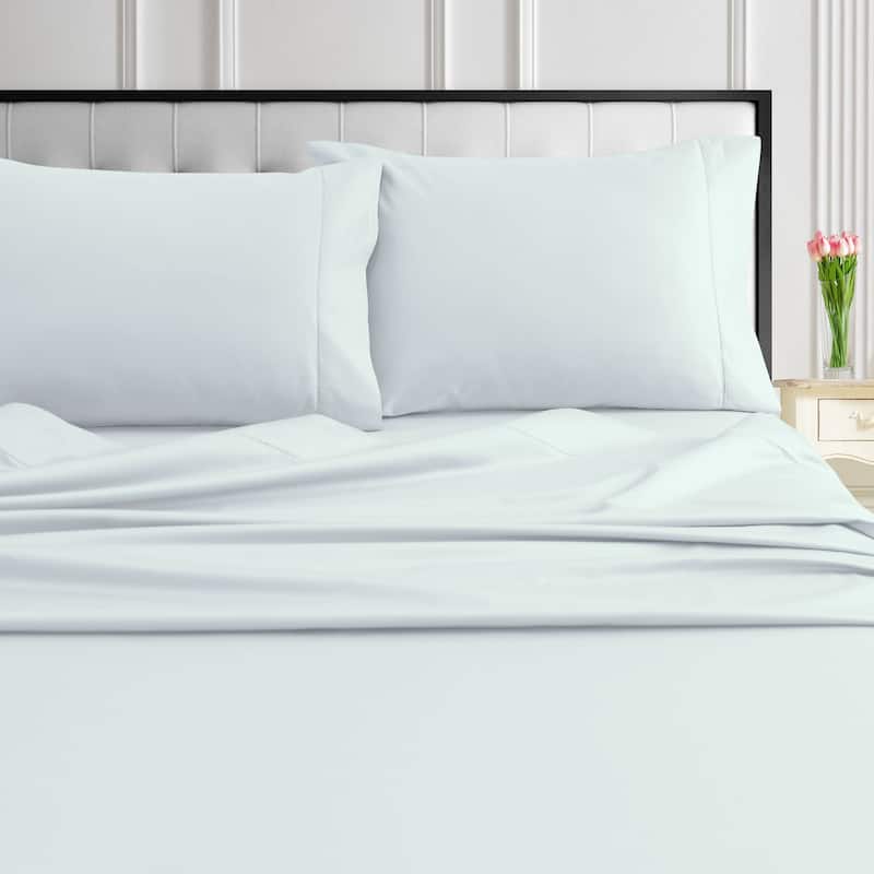 Tribeca Living 1000 Thread Count Egyptian Cotton Extra Deep Pocket Bed Sheet Set