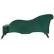 preview thumbnail 7 of 9, SAFAVIEH Caiden Emerald/ Black Chaise - 63' x 27.5' x 30'
