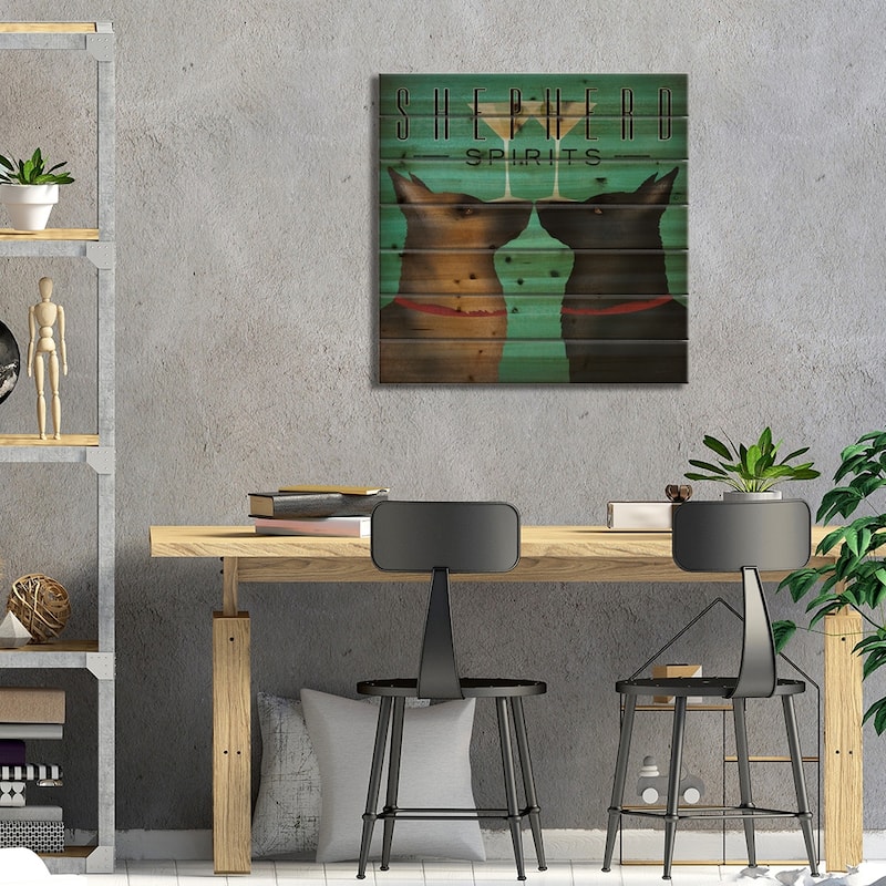 Shepherd Spirits Print On Wood by Ryan Fowler - Multi-Color