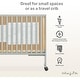 preview thumbnail 5 of 3, Dream On Me Quinn Full-Size Folding Crib - Cool Grey