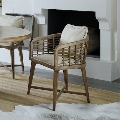 Hooker Furniture Sundance 26" Wide Coastal Casual Lattice Cane Barrel