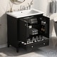 preview thumbnail 1 of 7, Multi-functional Bathroom Cabinet with Sink Combo and Drawer Black