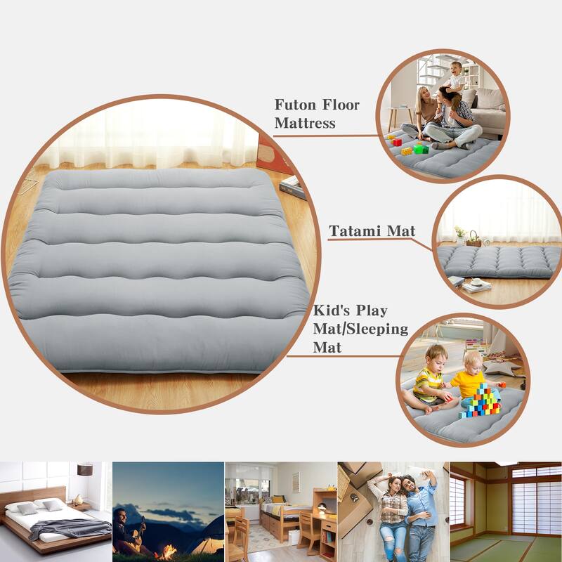 Japanese Futon Floor Mattress, Japanese Style Floor Mattress Sleeping Mattress Pad Tatami Mat