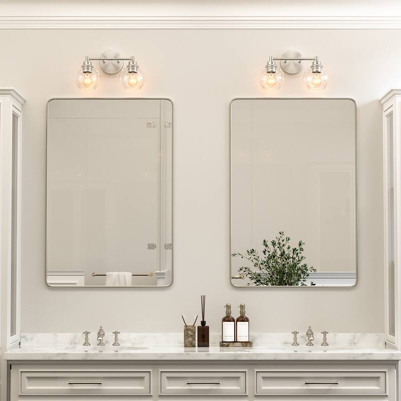 Dimmable Bathroom Vanity Light Globe Glass Shades