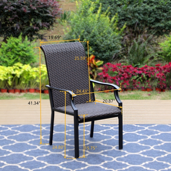 Fire pit hotsell with high back