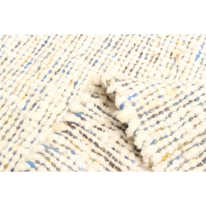 ECARPETGALLERY Braid weave Sienna Cream Wool Rug - 5'5 x 7'5