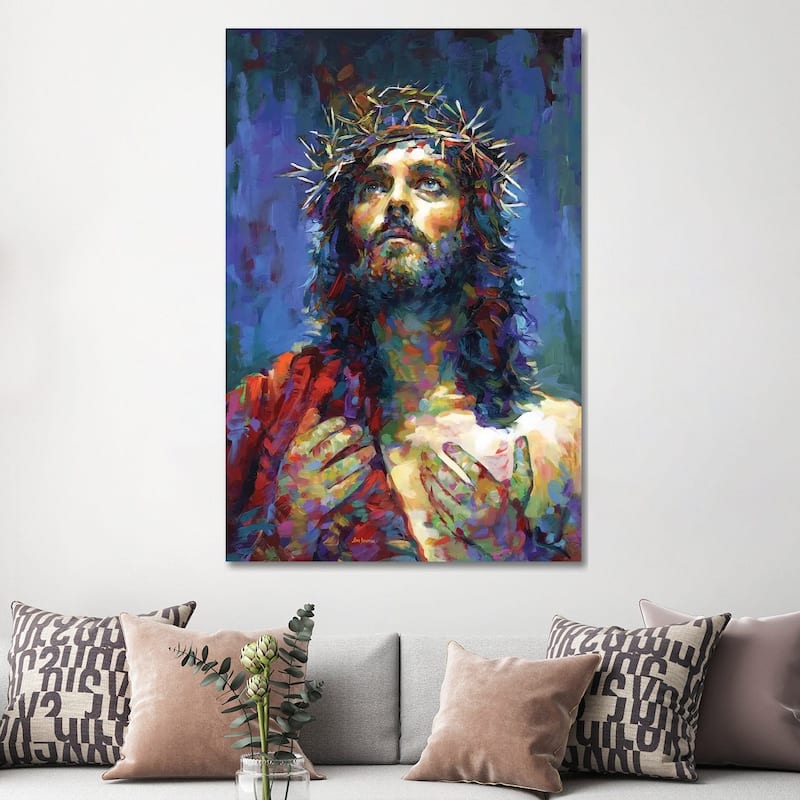 iCanvas "Jesus Christ" by Leon Devenice Canvas Print