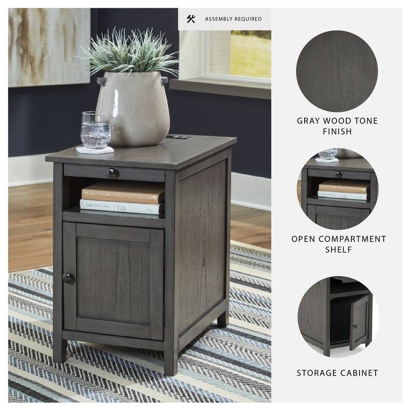 Signature Design by Ashley Treytown Chairside End Table - 16"W x 24"D x 24"H