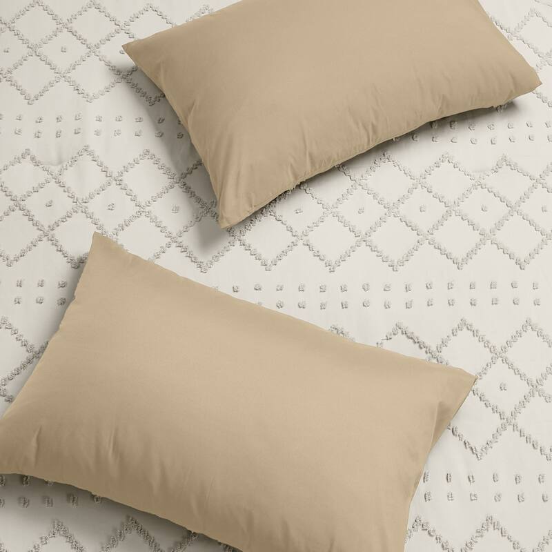 Set of 5/7 Pieces Brushed Comforter Set, Bed-in-a-Bag