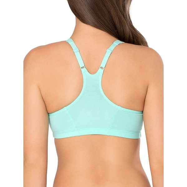 fruit of the loom shirred front sports bra