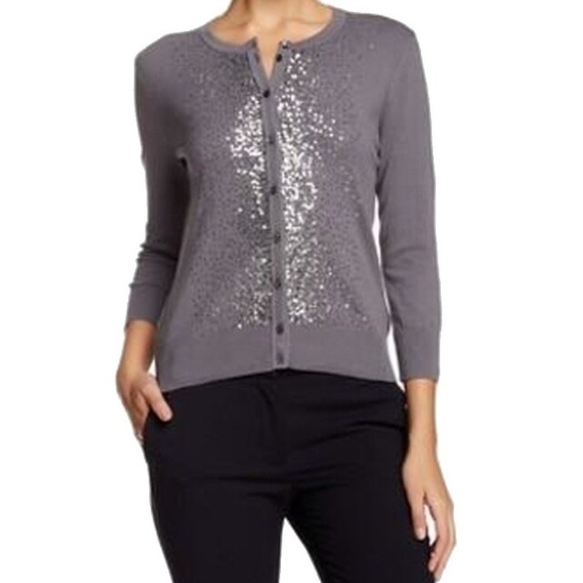 womens sequin cardigan