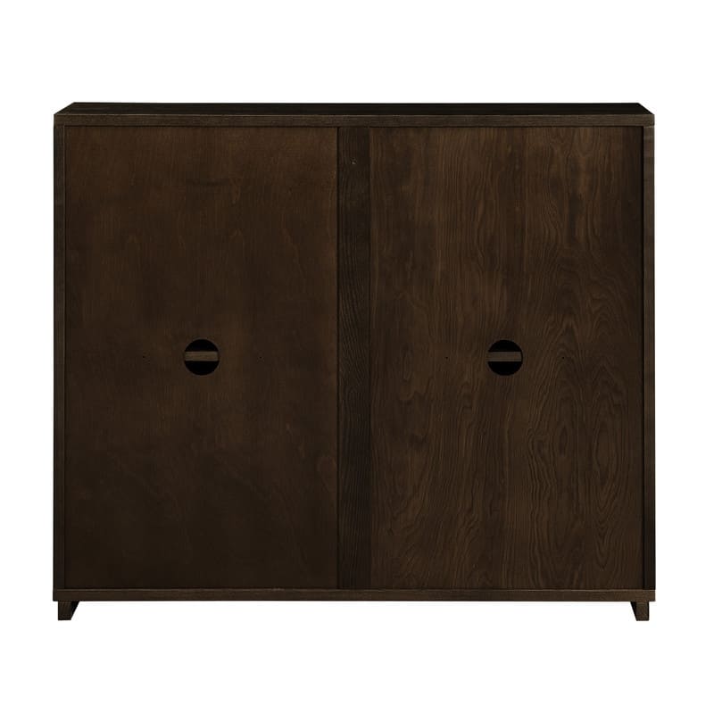 Mid Century Modern V-shape Storage Cabinet, Buffet Cabinet with Storage, Narrow Side Cabinet