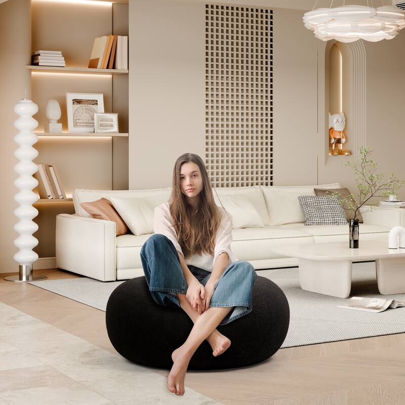 XINMICS 29.72" Modern Style Donut Lazy Sofa