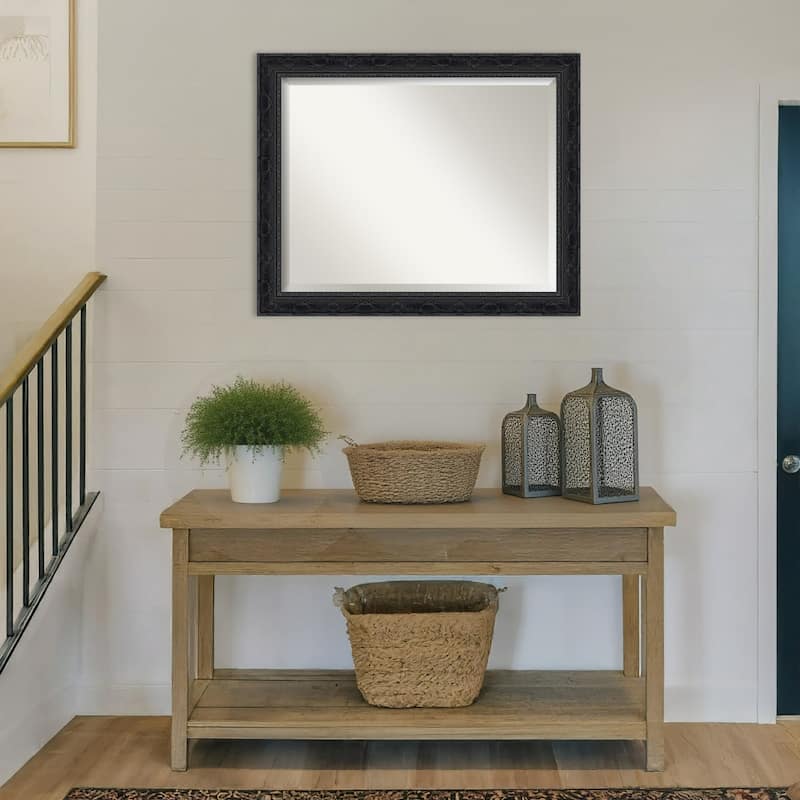 Filigree Beveled Framed Wall Mirror