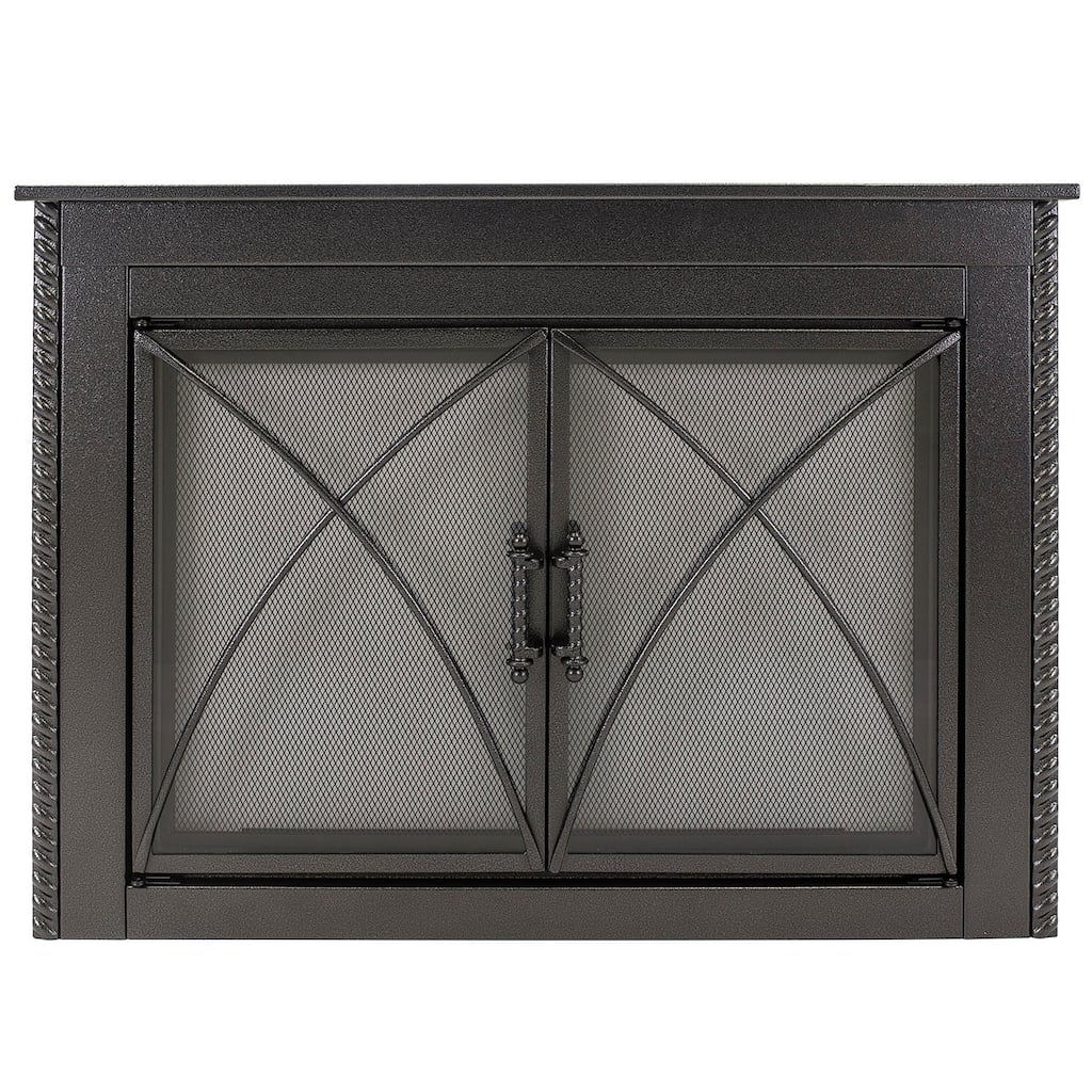 Pleasant Hearth Albus Fireplace Glass Door