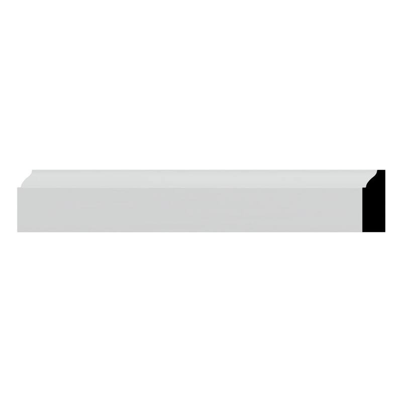 WM947: 3/8-in D x 1-1/4-in W x 96-in L Americraft Solid Hardwood Stain Grade Colonial Stop Moulding - Primed Fingerjoint Pine