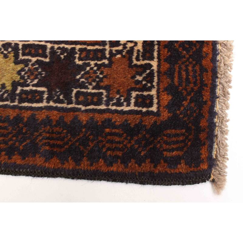 ECARPETGALLERY Hand-knotted Teimani Dark Navy Wool Rug - 3'0 x 5'3