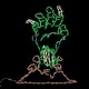 preview thumbnail 3 of 1, Haunted Hill Farm Halloween Indoor/Outdoor Zombie Hand LED Light (26 in. x 36 in.)