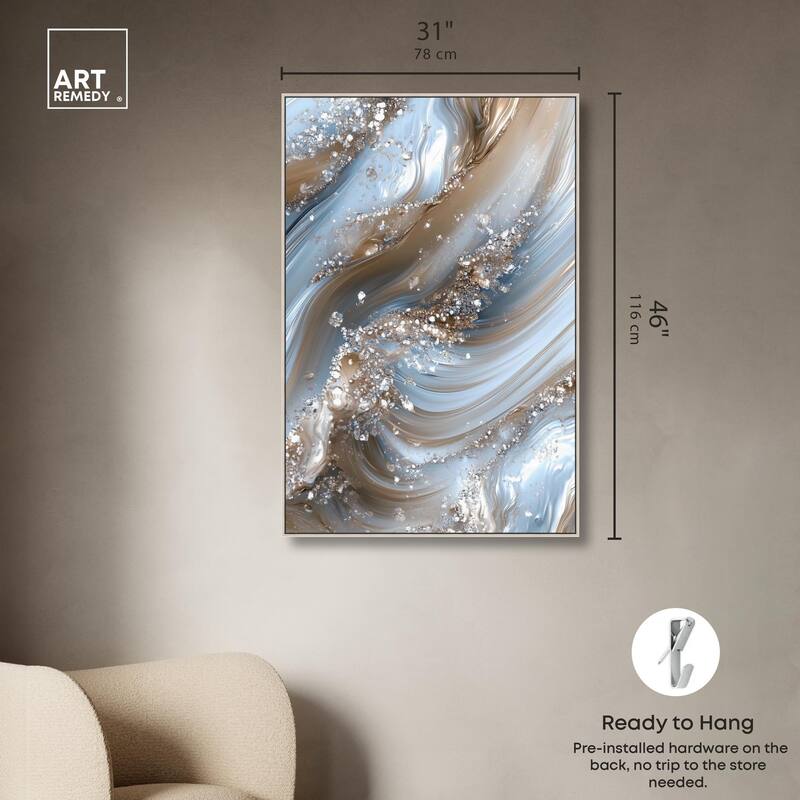 Crystal Ice Storm Canvas by Art Remedy
