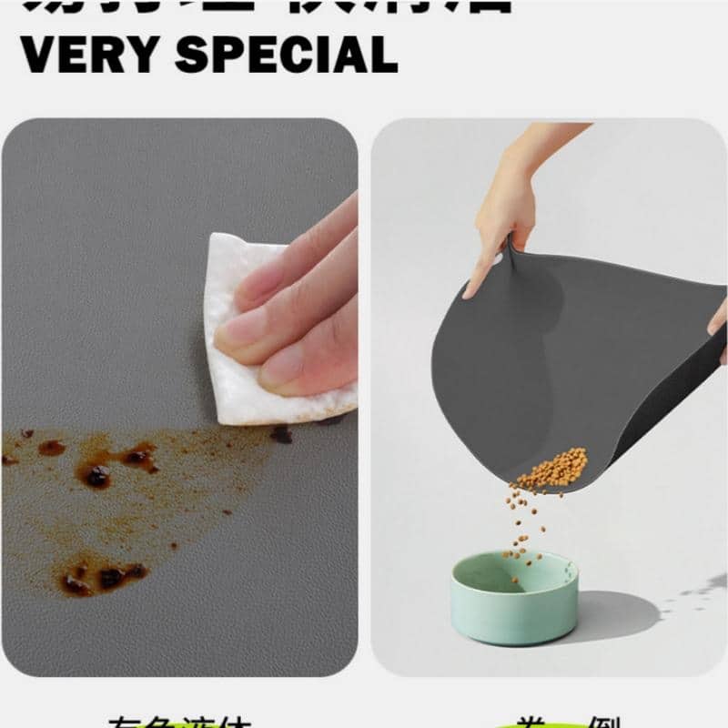 Pet Feeding Mat-Absorbent Dog Mat for Food and Water Bowl