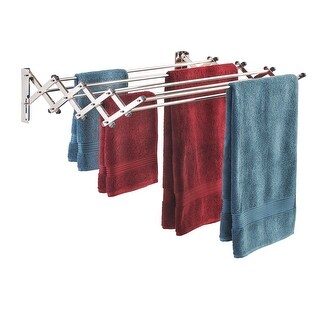 Space Saver Fold Away Racks Stainless Steel Wall Mounted Laundry Drying ...
