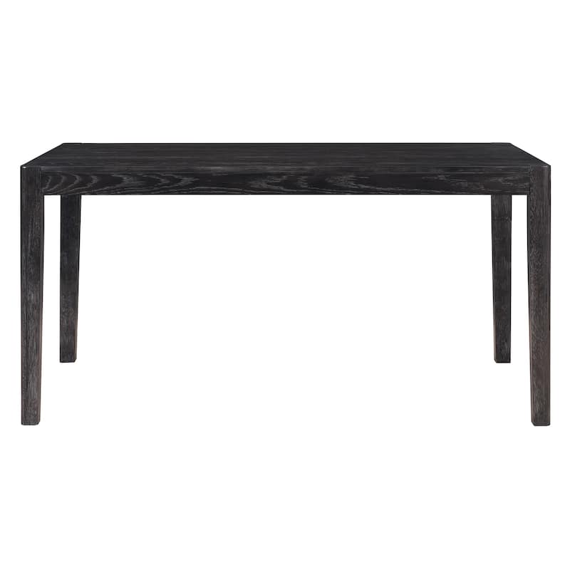 Roomfitters 7-Piece Retro Rectangular Wood Dining Table Set for 6 with Upholstered Chairs, Kitchen Dining Furniture