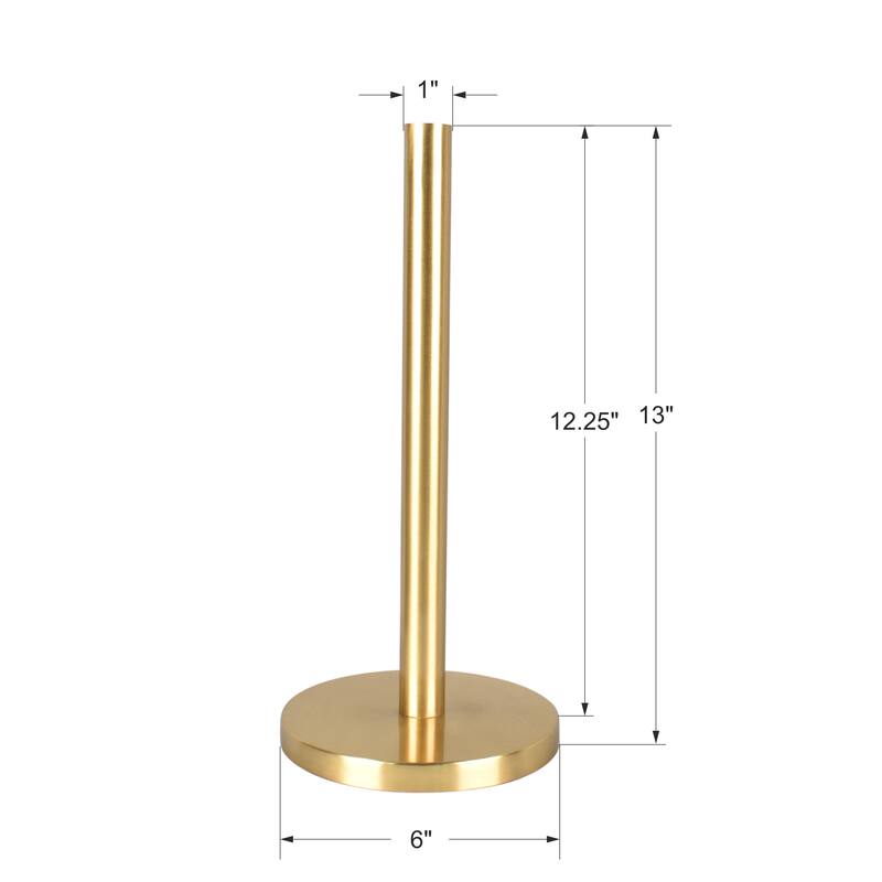 happimess, Avery Metal with Non Slip Weighted Marble Base Paper Towel Holder