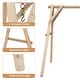 preview thumbnail 8 of 6, Heavy Duty Wooden Swing Frame with Reinforced Bars - 67" x 53" x 68" (L x W x H)