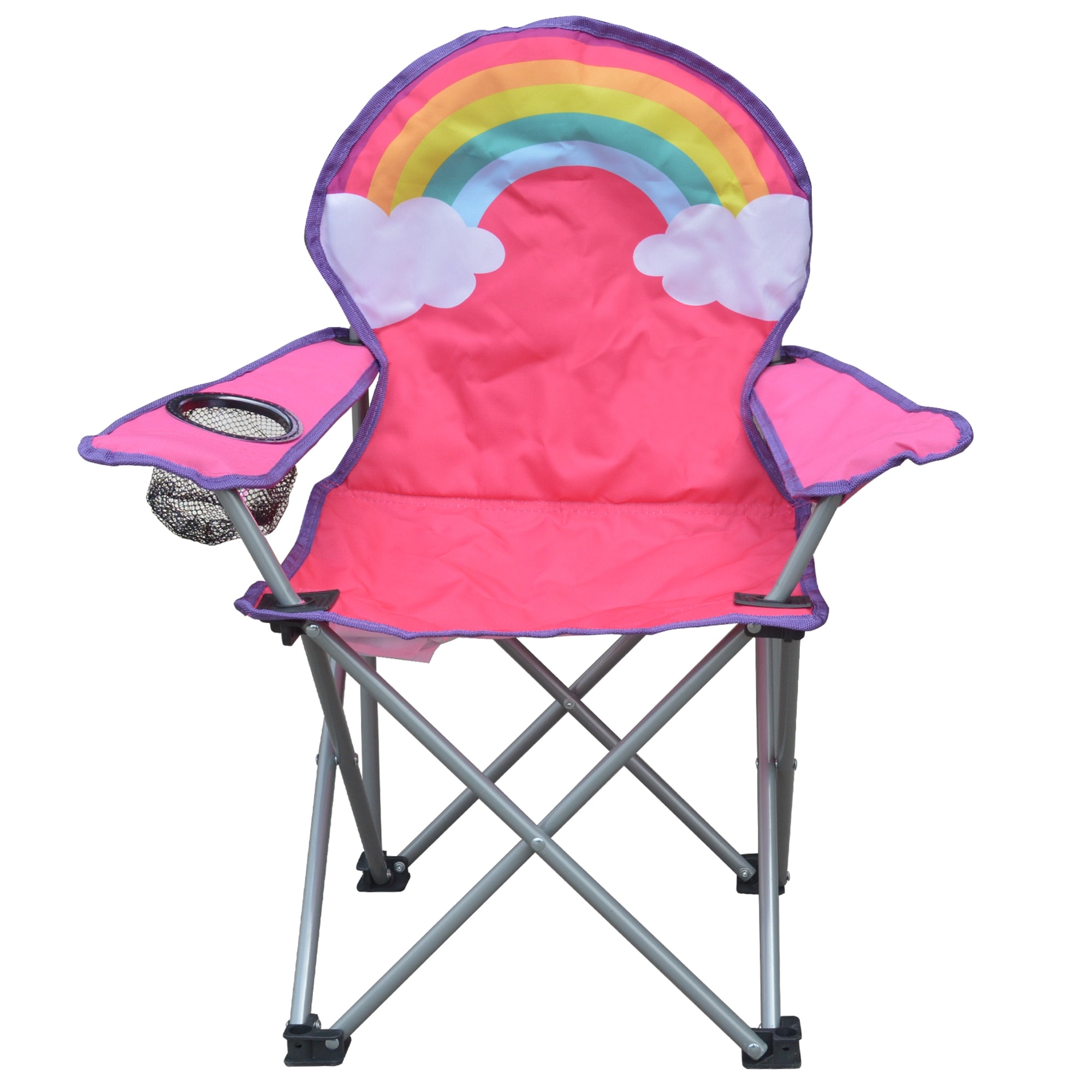 Jeco Kids Outdoor Folding Lawn And Camping Chair With Cup Holder