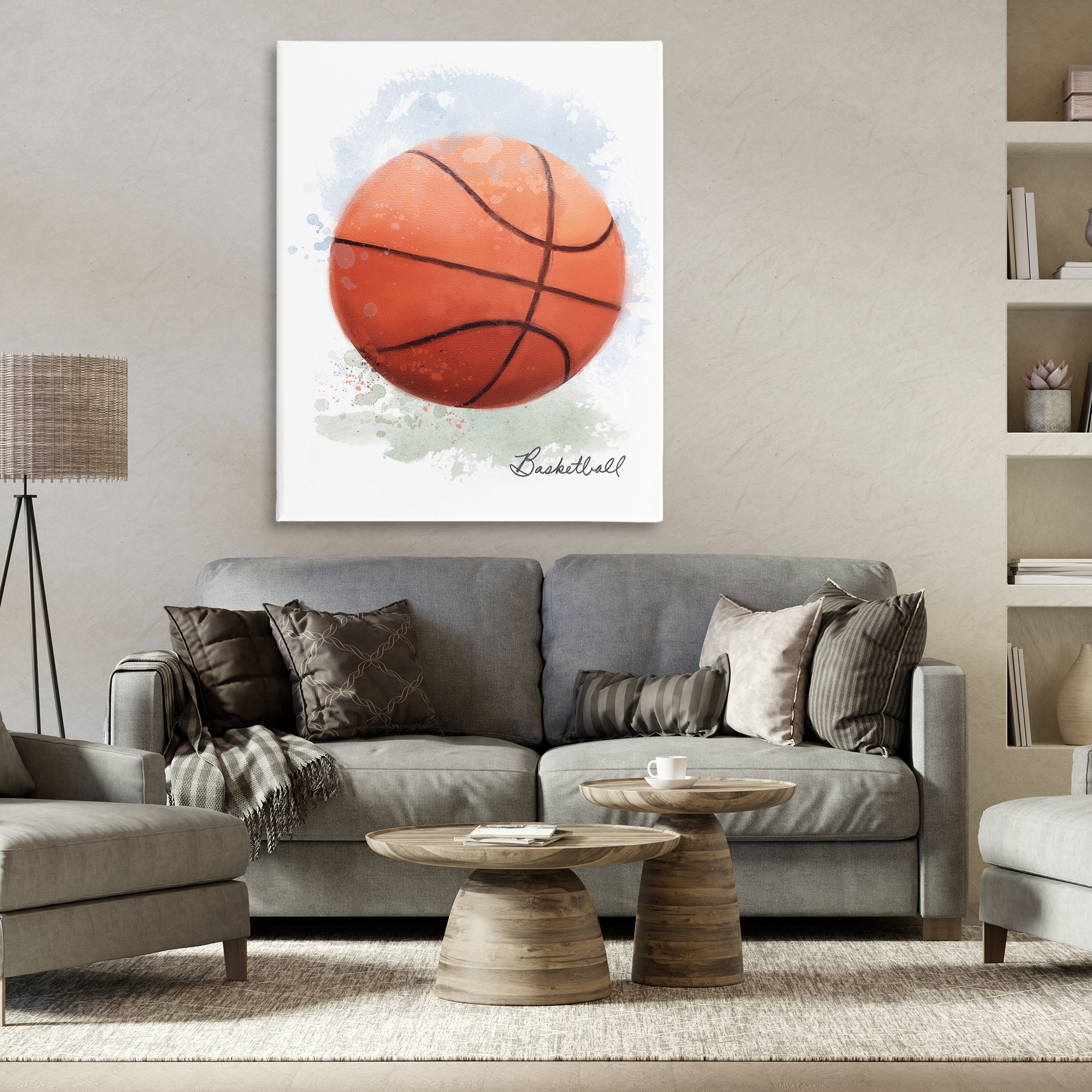 Stupell Soft Pastel Basketball Canvas Wall Art Design By Matthew Piotrowicz  - Bed Bath \u0026 Beyond - 43017074, image size:2000x2000