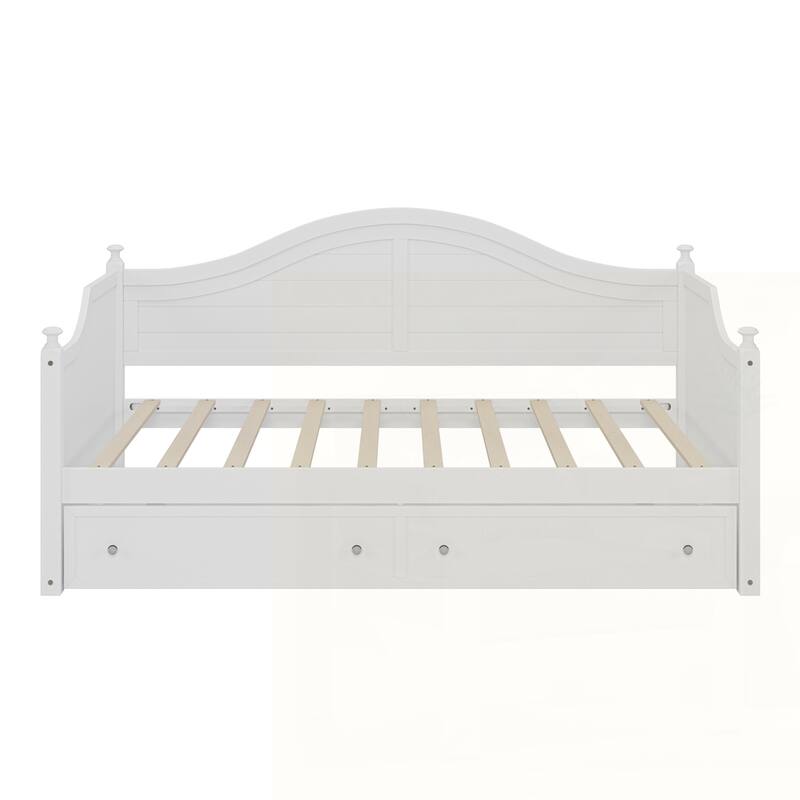 Wooden Sofa Bed with 2 Storage Drawers