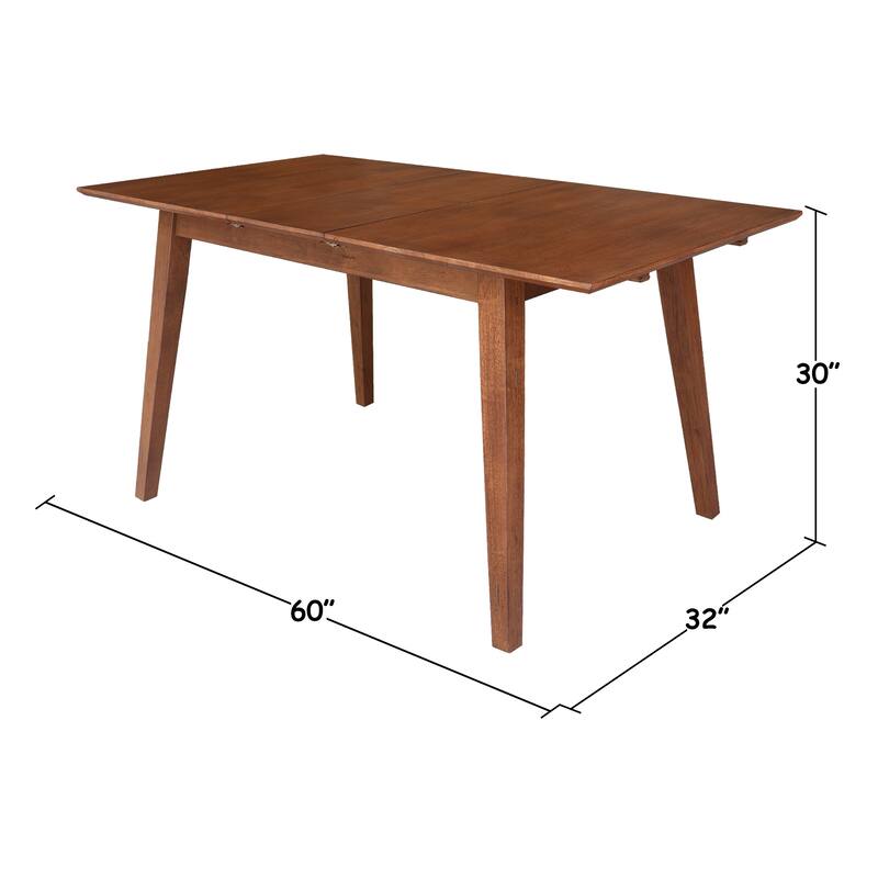 International Concepts Solid Wood Extension Dining Set