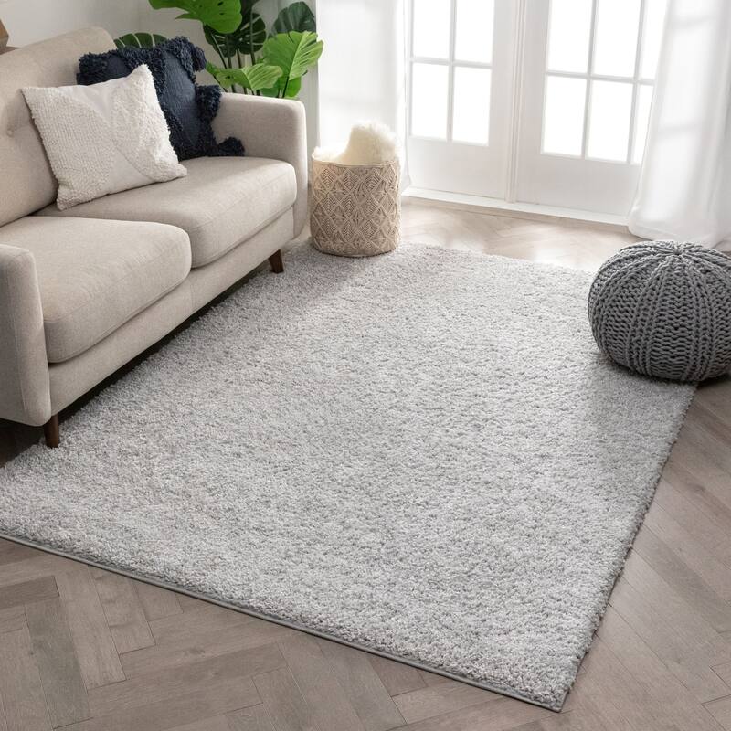 Well Woven Madison Shag Piper Ethnic Modern Shag Solid Area Rug