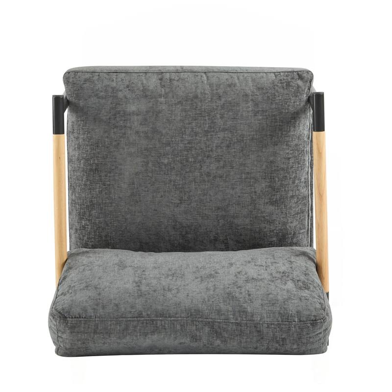 Minimalist Metal and Wooden Armrest Chair for Versatile Spaces