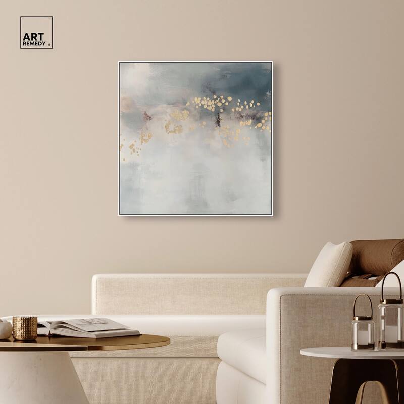 Golden Scatter Canvas by Art Remedy