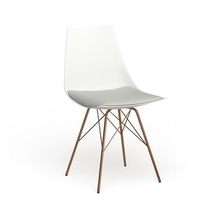 Carson Carrington Huskvarna Faux Leather Mid Century Bucket Chair With Gold Chrome Base On Sale Overstock 22727457