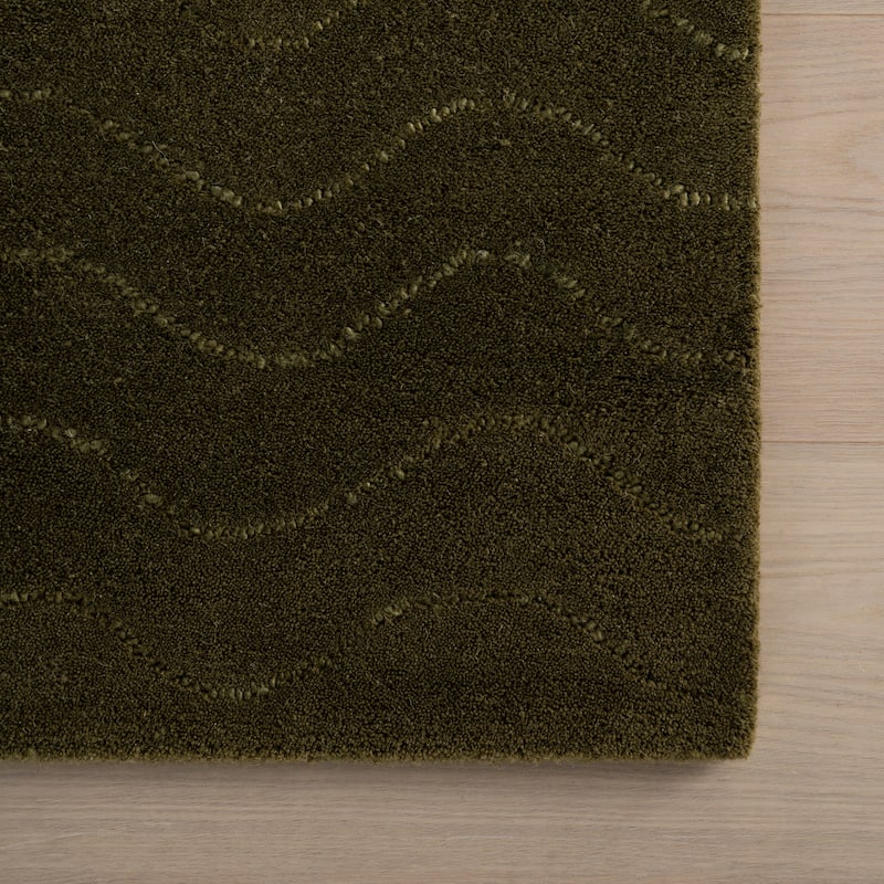 Nuloom Gailia Solid Wool Cozy Area Rug