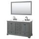 Option Dark Gray / White Quartz Top / Matte Black